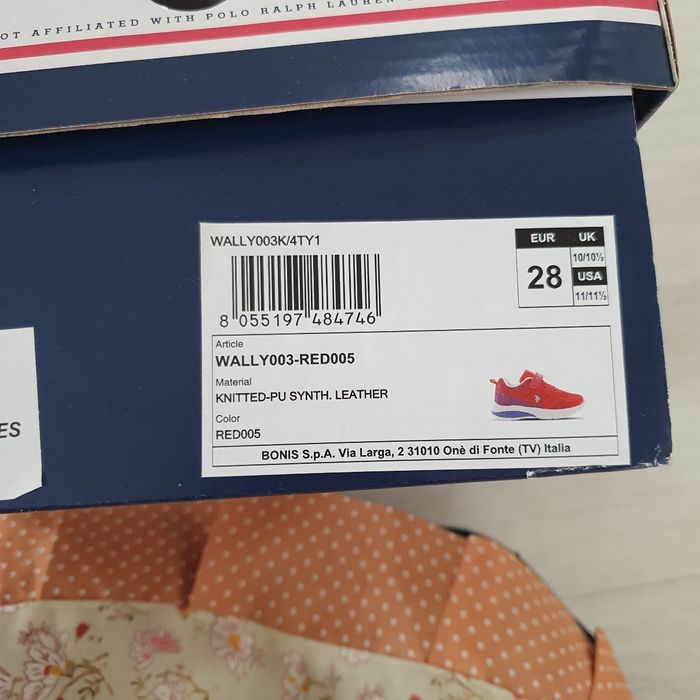 Baskets rouge US Polo garçon T28 - photo numéro 9