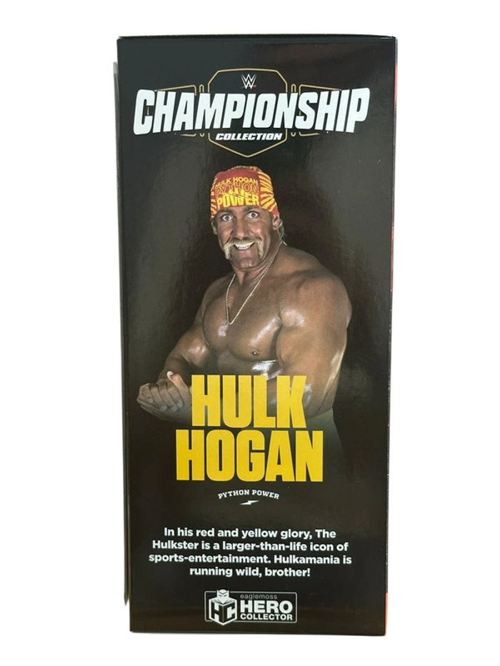 Figurine catch WWE Championship Hulk Hogan Eaglemoss Hero Collector neuf - photo numéro 3