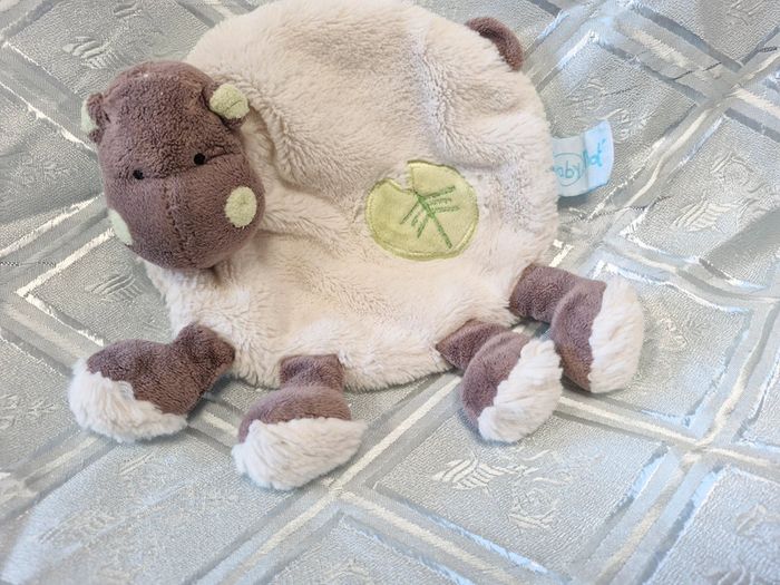 Doudou plat hippopotame Babynat - photo numéro 4