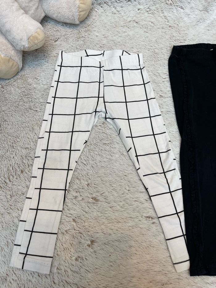 Lot de 2 leggings noir et blanc - Kiabi - photo numéro 5