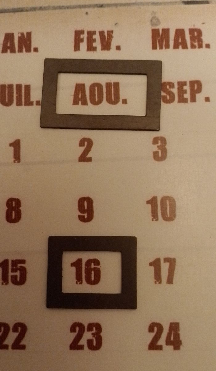 Calendrier perpétuel en métal galvanisé - photo numéro 4