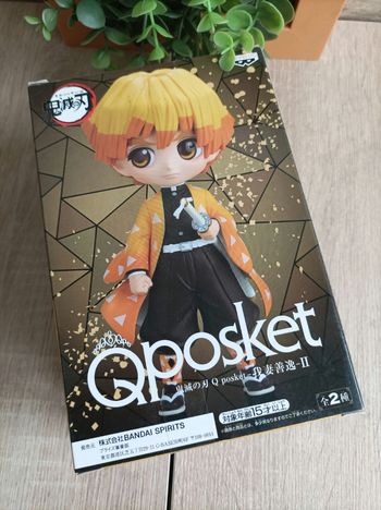 Figurine Zenitsu Agatsuma Demon Slayer Kimetsu no yaiba banpresto qposket Bandai 