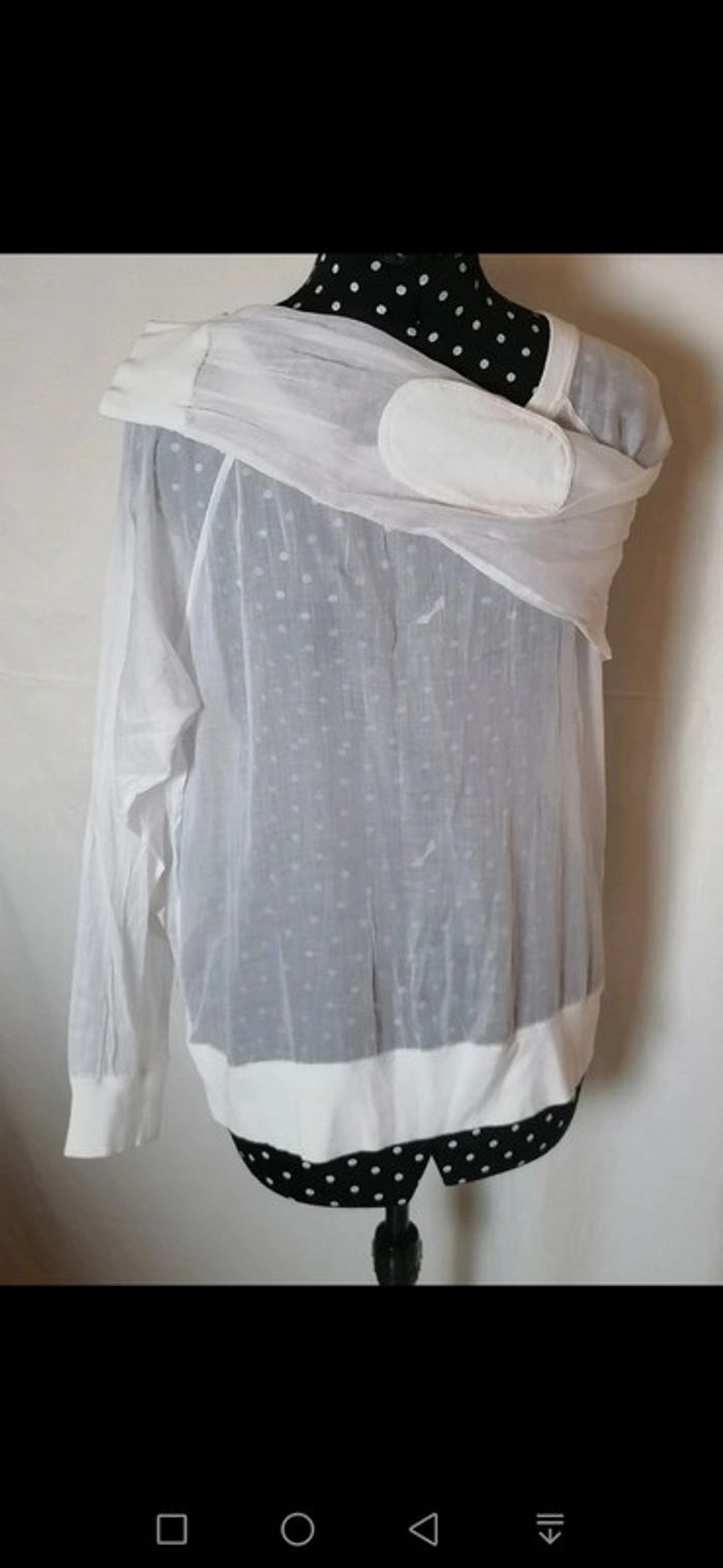 Top / haut blanc transparent Taille L Pablo - photo numéro 7
