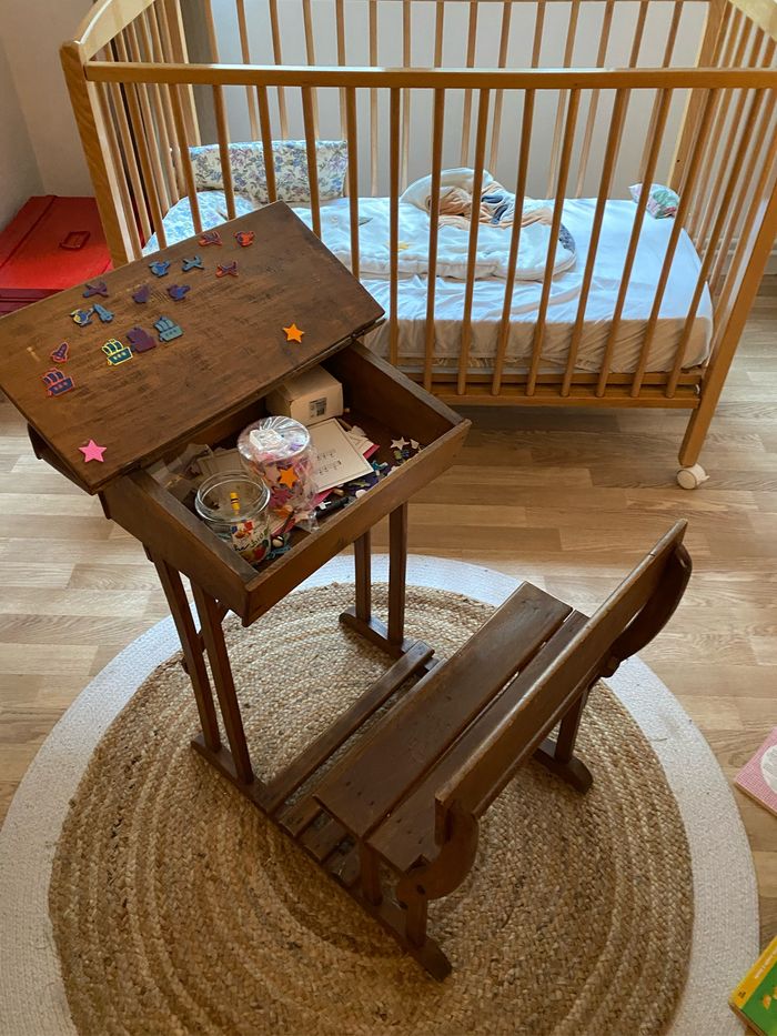 Pupitre ancien vintage - photo numéro 4