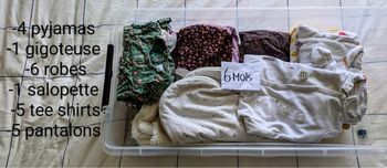 Lot de 22 vêtements 6 mois
