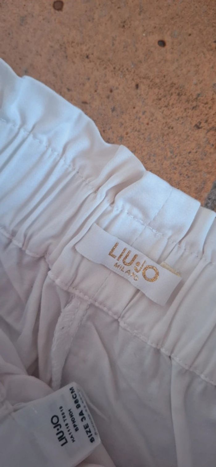 Short fille LIU JO blanc – Détail nœud rose en soie Neuf 🩷 - photo numéro 4