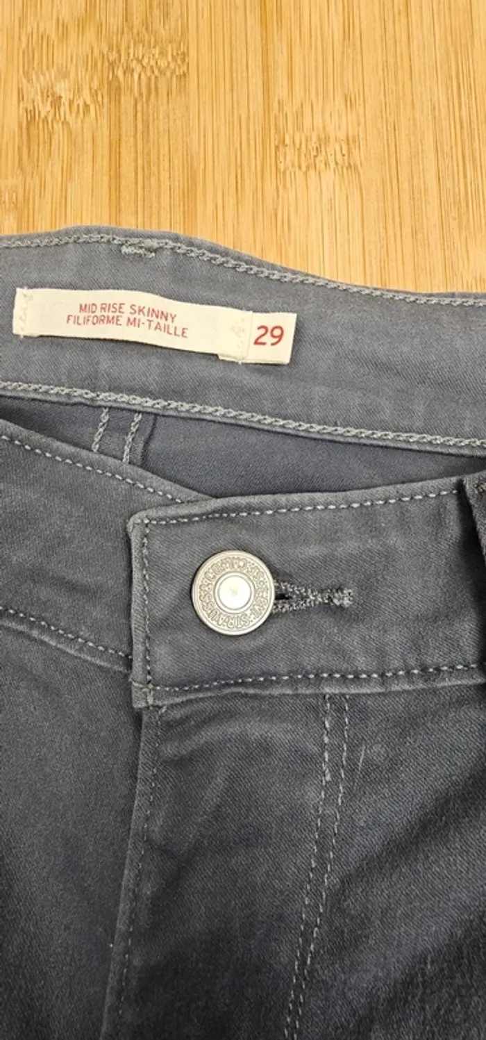 Levi's skinny filiforme mi-taille T:36 W29-L32 - photo numéro 7