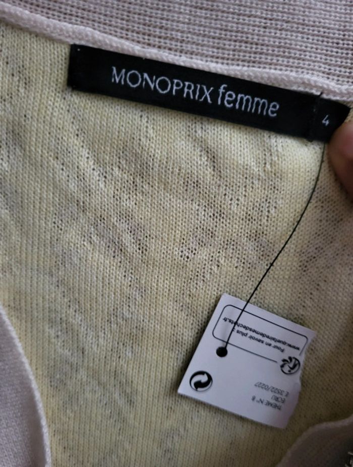 Pull femme sans manches en maille ajourée - photo numéro 4