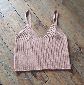 Débardeur croc top en grosses mailles