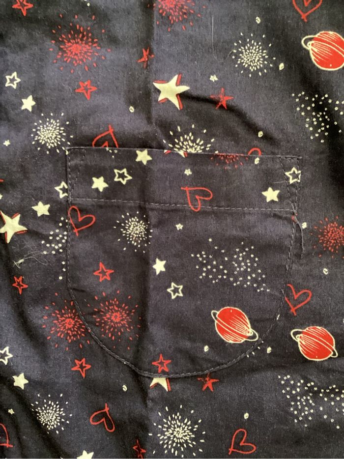 Blouse mixte motifs galaxie 86-92 cm / 12-24 mois - photo numéro 4
