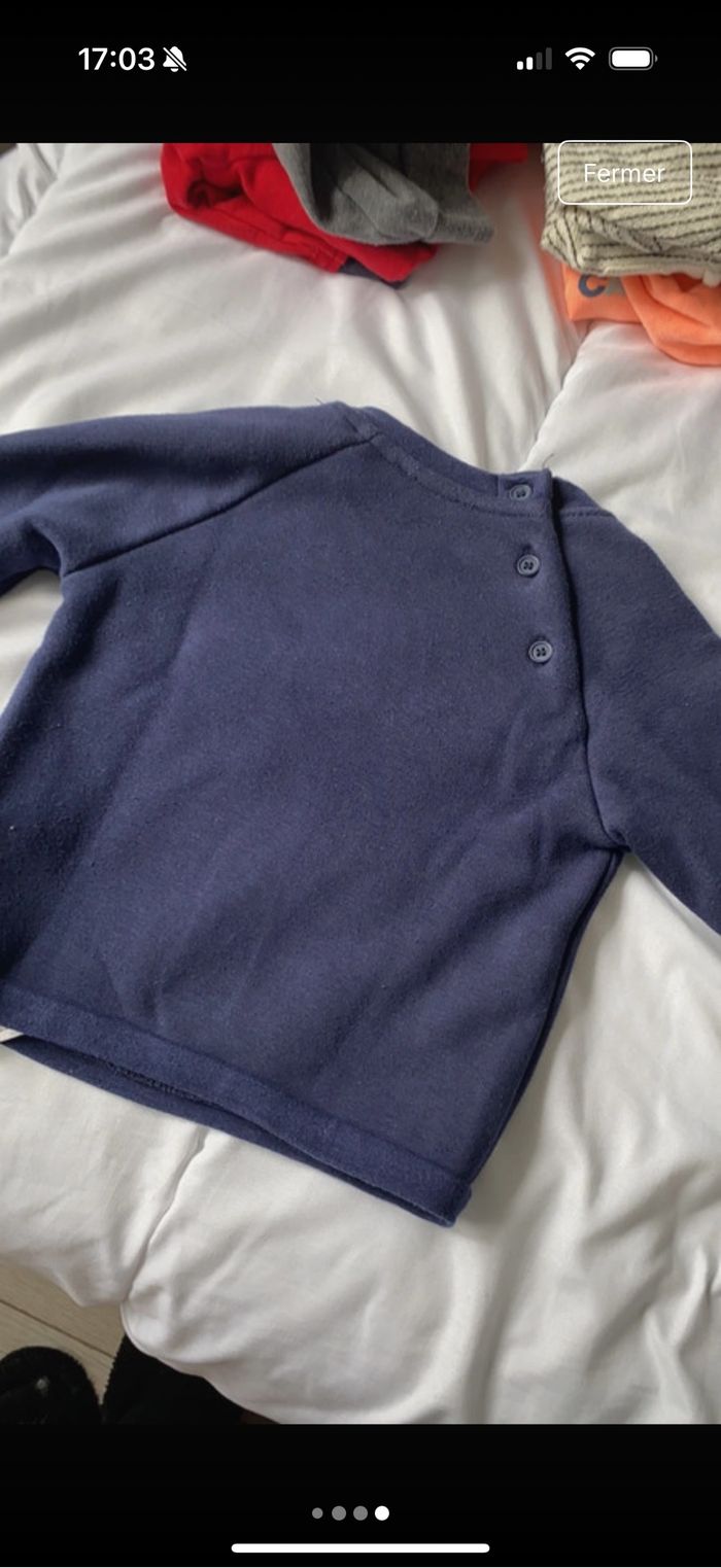 Sweat Bebe garçon du pareil au même - photo numéro 4