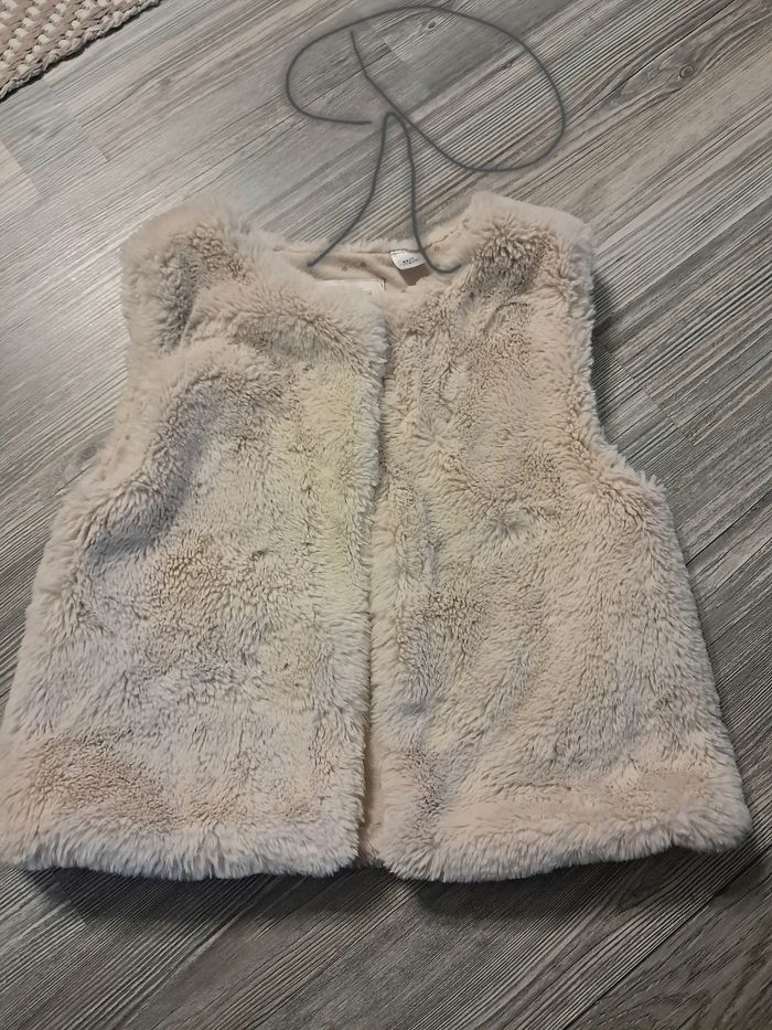 Gilet fausse fourrure fille 6 ans