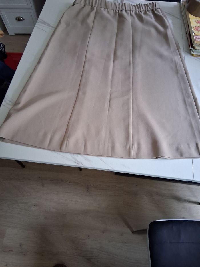 Jupe évasé beige" t- 38" - photo numéro 2