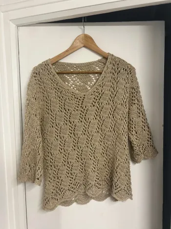 Superbe haut vintage parisien en maille oversize - taille M - neuf