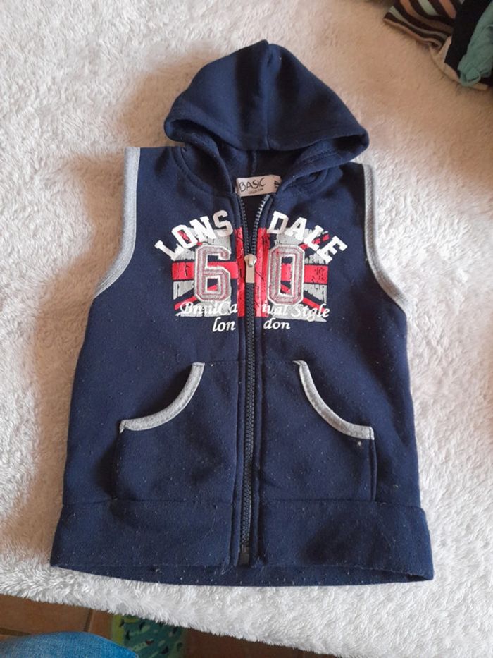Gilet sweat sans manche