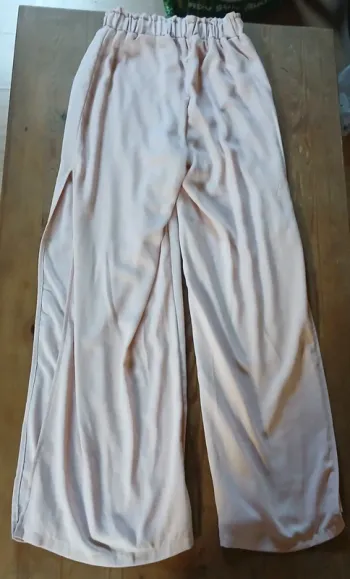 Pantalon large rose