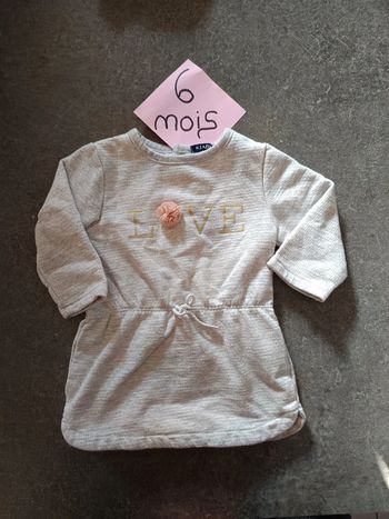 Robe "love" 6 mois