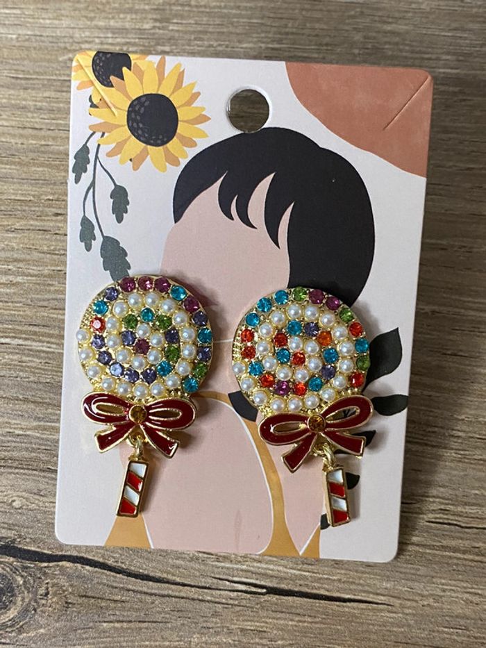 Boucles d oreilles sucettes acier