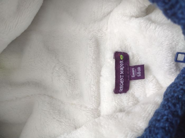 Gilet épais / veste bébé garçon Sergent Major 6 mois - photo numéro 5