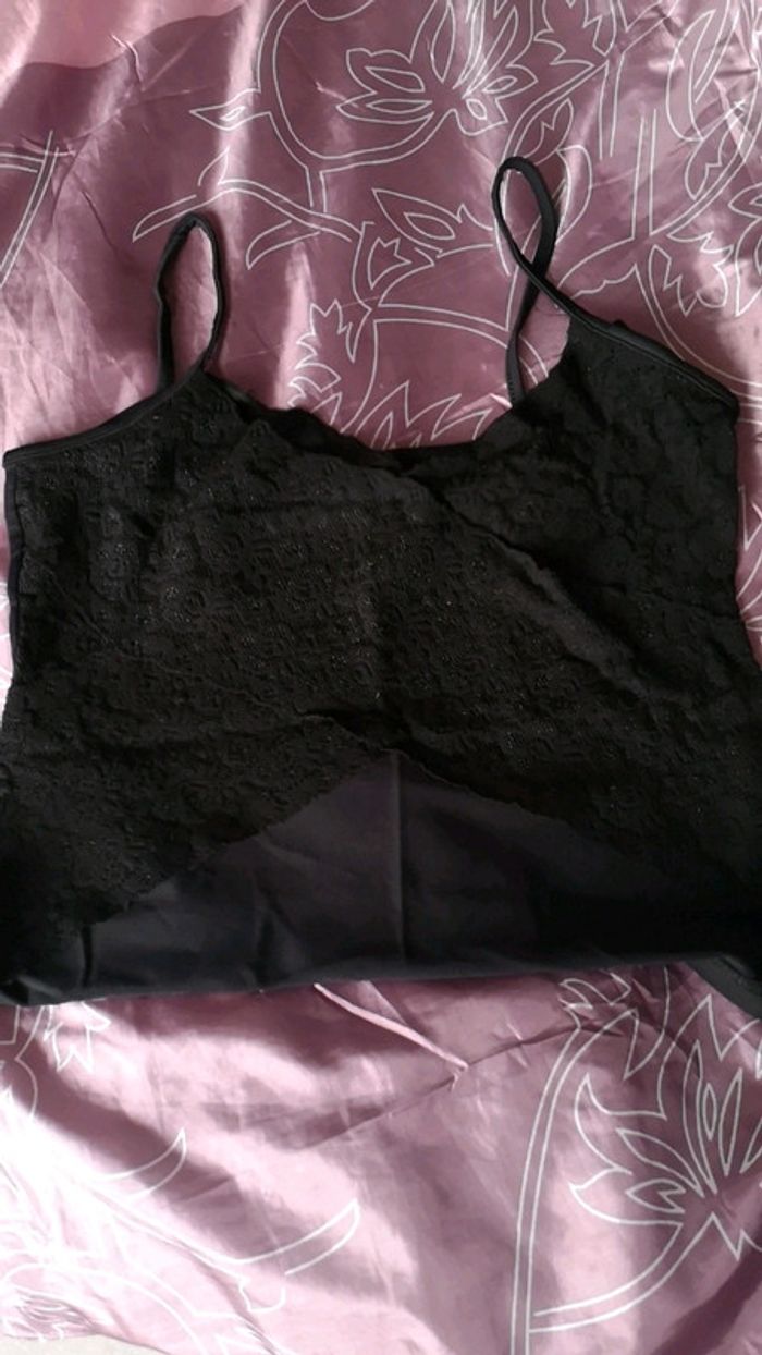 #croctop noir femme taille s