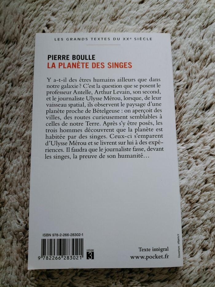 Livre La planète des singes - photo numéro 2