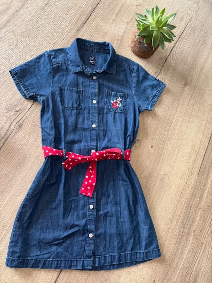 Robe en jean souple terre de marin idéal mi saison rentrée scolaire