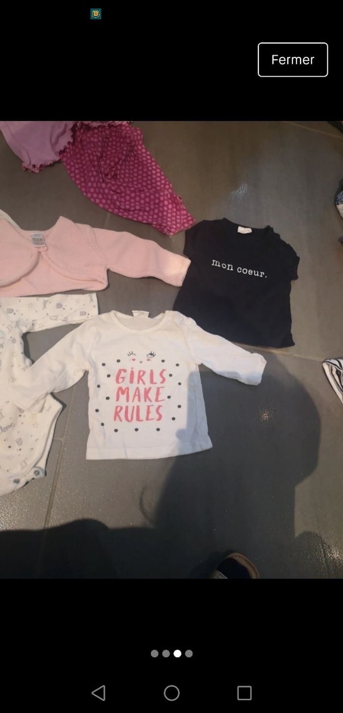 Lot 6 vêtements bébé fille taille 3 mois - photo numéro 3