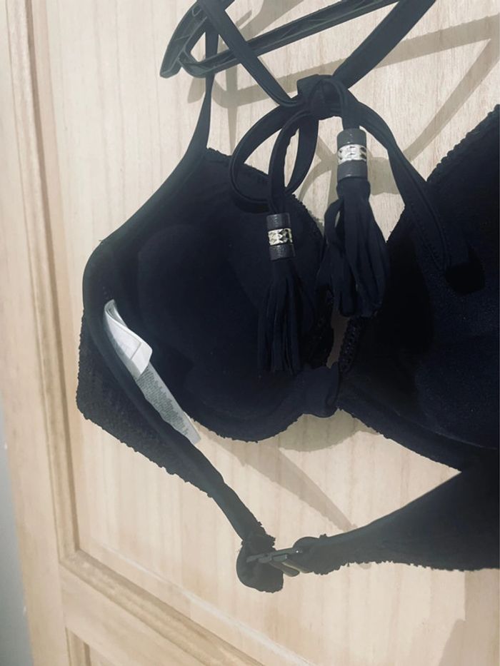 Haut de maillot de bain noir super push-up - 90C - photo numéro 8