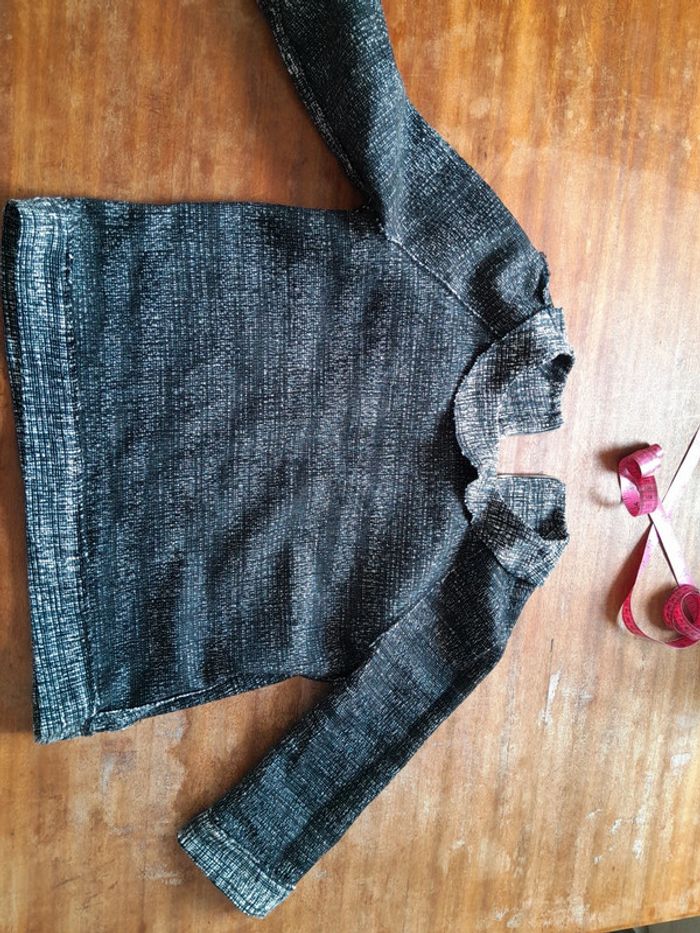 Zara basic haut hiver effet tweed - photo numéro 4