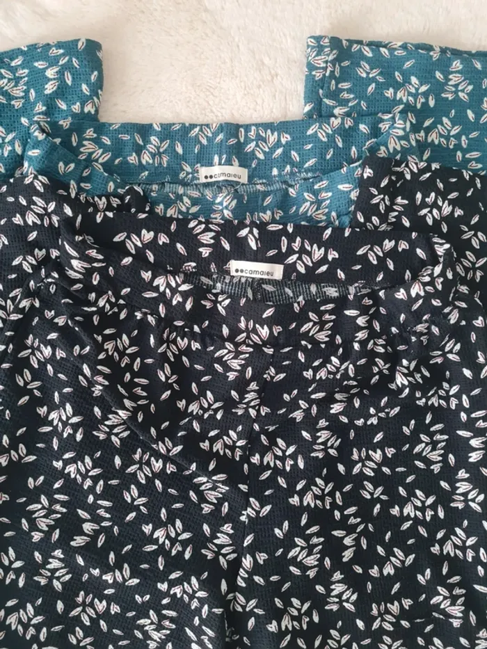 Lot de 2 pantalons d'été camaïeu - photo numéro 2