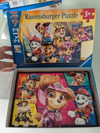 Puzzles 2 fois 12 pièces pat patrouille