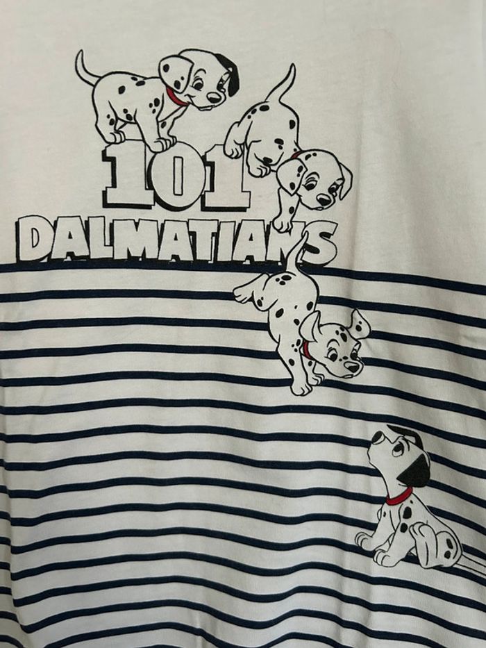 T-shirt manches courtes 101 dalmatiens Disney 8 ans - photo numéro 3