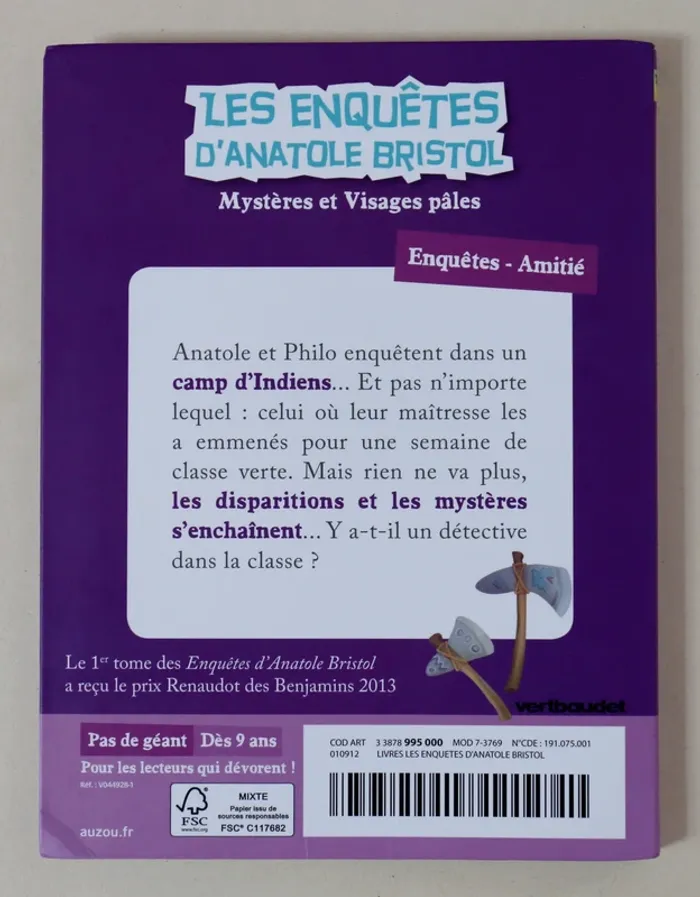 Les enquêtes d'Anatole Bristol (pour 9 ans et +) Mystères et visages pâles - photo numéro 2