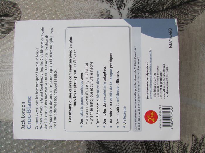 Livre Croc-Blanc de Jack London spécial Collège - photo numéro 7