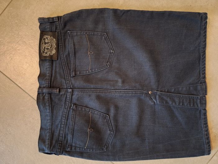 Ralph Lauren jupe en jean  bleu marine taille 38 au dessus du genou - photo numéro 2
