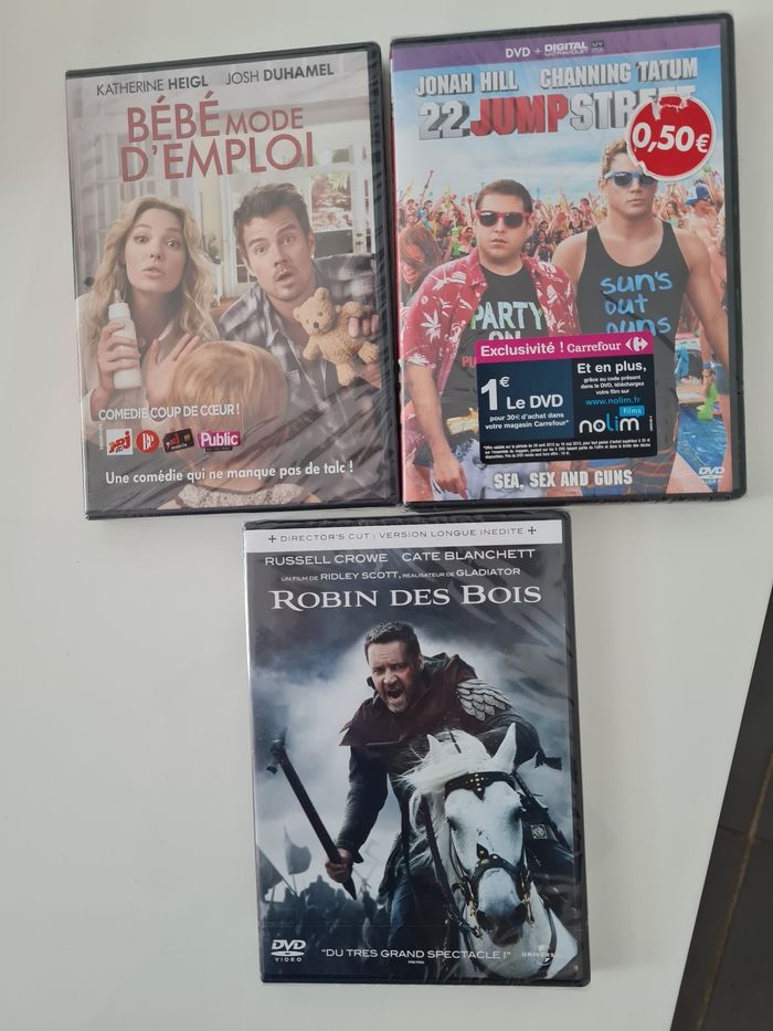 3 dvd neufs