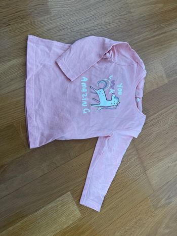 T-shirt manches longues neuf fille Orchestra taille 6 mois