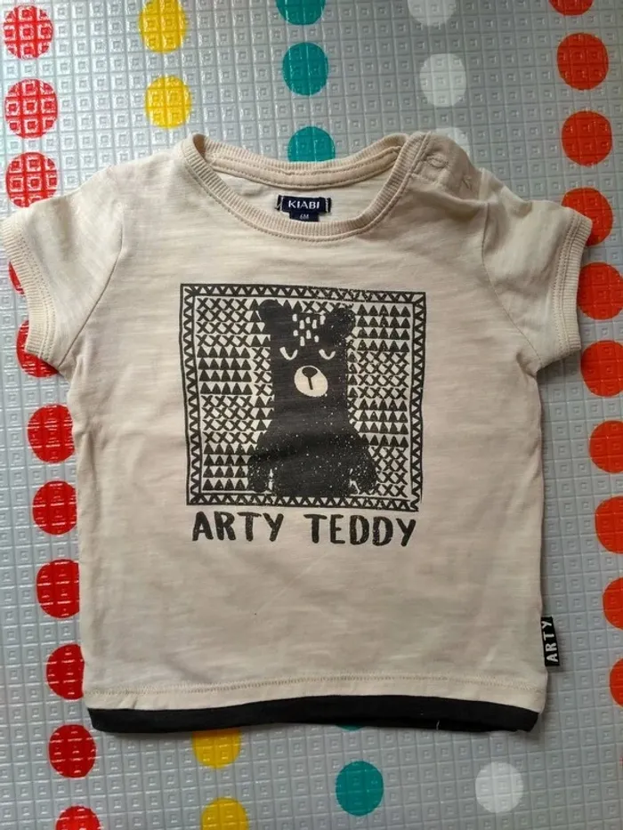 Lot de 2 tee-shirts Kiabi 6 mois - photo numéro 4