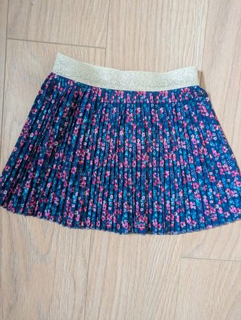 Jupe plissée fille Vertbaudet fleurs