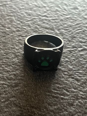 Bague chat noir 