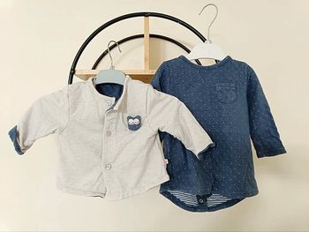 6 mois ensemble tape a l oeil robe et veste matelassée