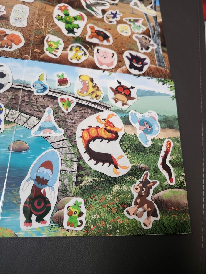 Lot stickers épais repositionnables avec décors pokemon - photo numéro 10