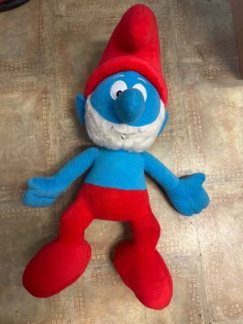 Peluche grand schtroumpfs 75 cm 