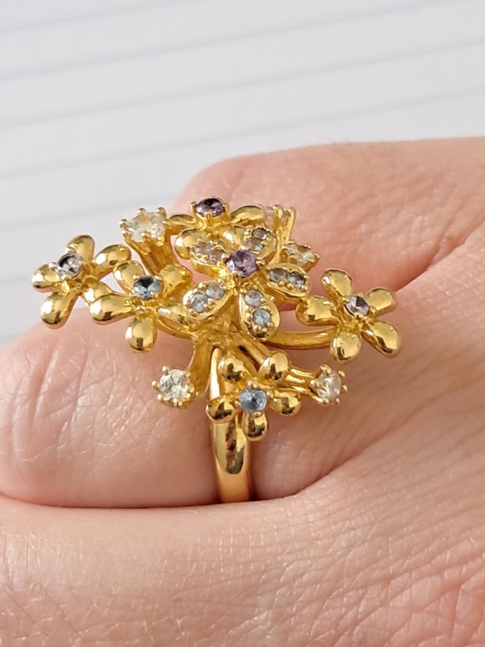 Spectaculaire et originale bague bouquet de fleurs - photo numéro 13
