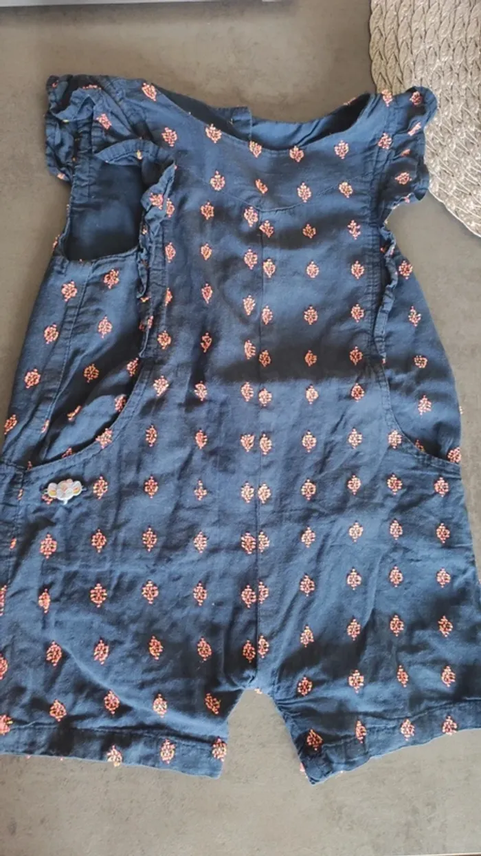 Combi short bébé fille 18/24 mois