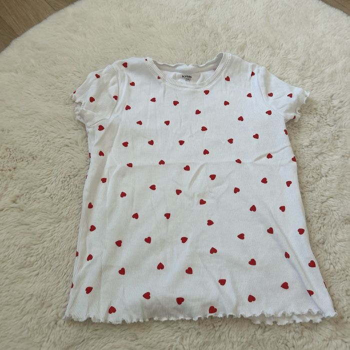 T-shirt fille motif cœur
