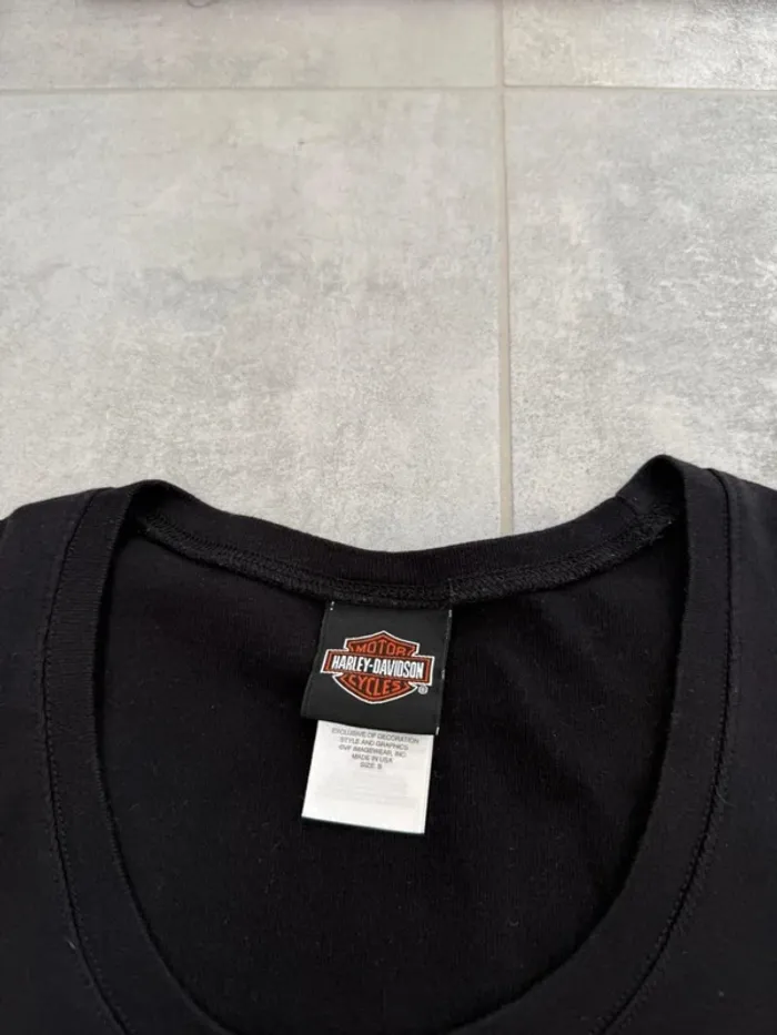 T-shirt Harley Davidson femme noir taille S - photo numéro 5