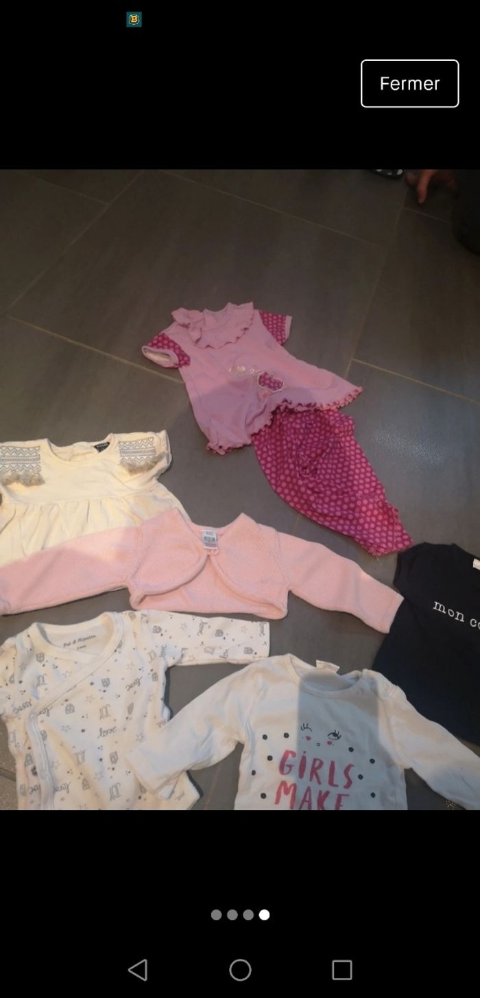 Lot 6 vêtements bébé fille taille 3 mois - photo numéro 4