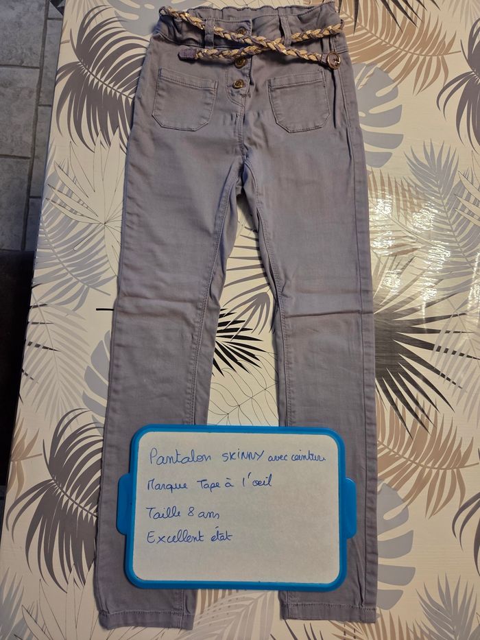Pantalon skinny violet