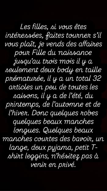 Lot de vêtements pour filles